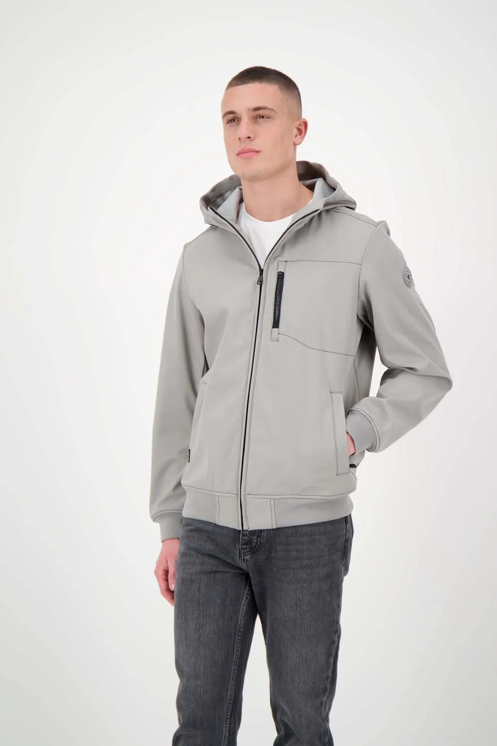 HOODED JACKET SOFTHELL CONTRAST STIT