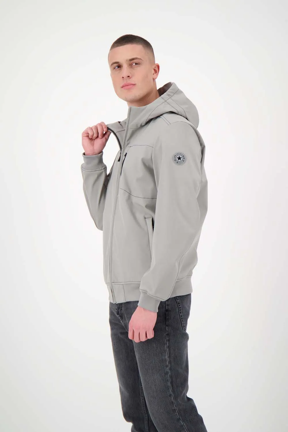 HOODED JACKET SOFTHELL CONTRAST STIT