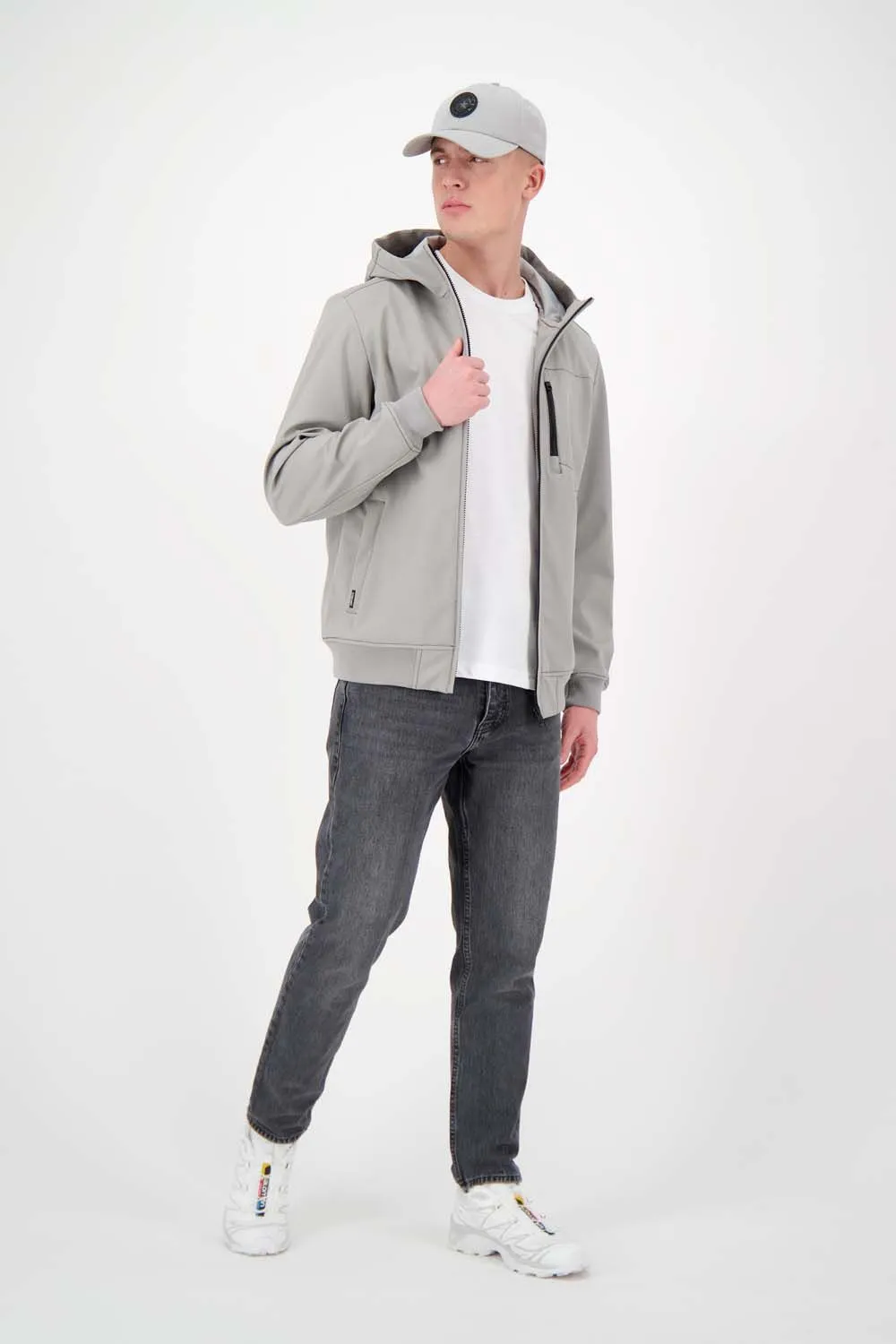 HOODED JACKET SOFTHELL CONTRAST STIT